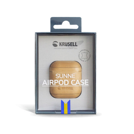 Krusell Sunne AirPod Genuine Leather Case - Nude