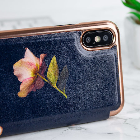 Ted Baker iPhone XS Mirror Folio Case - Arboretum