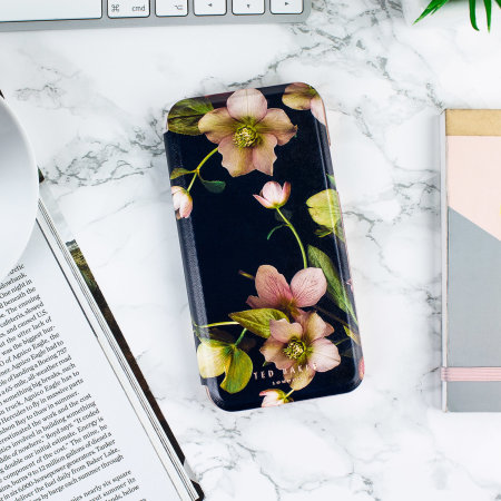 Coque iPhone XR Ted Baker avec rabat et miroir – Arboretum