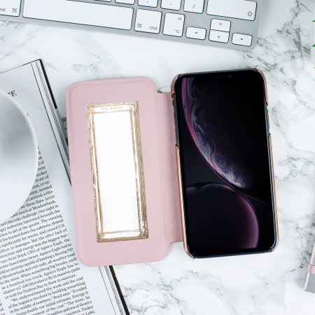 Coque iPhone XR Ted Baker avec rabat et miroir – Arboretum