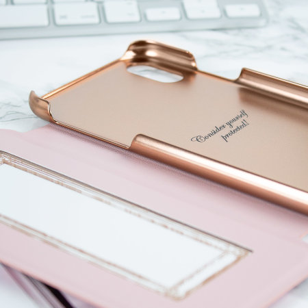 Coque iPhone XR Ted Baker avec rabat et miroir – Arboretum