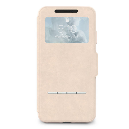 Moshi SenseCover iPhone XS Max Smart Case - Savanna Beige