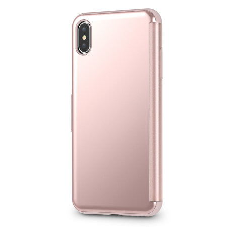 Coque iPhone XS Max Moshi StealthCover Clear View – Rose champagne