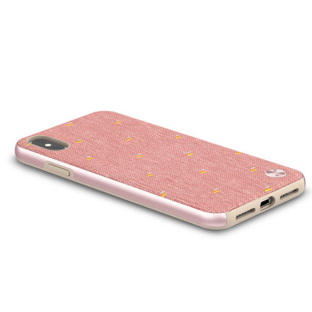 Moshi Vesta iPhone XS Max Textile Pattern Case - Macaron Pink