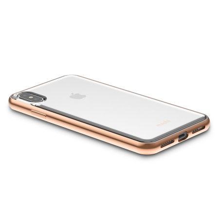 Coque iPhone XS Max Moshi Vitros – Coque ultra-mince – Or champagne