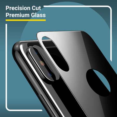 Protector de pantalla iPhone XS Trasero y Delantero Olixar GlassTex
