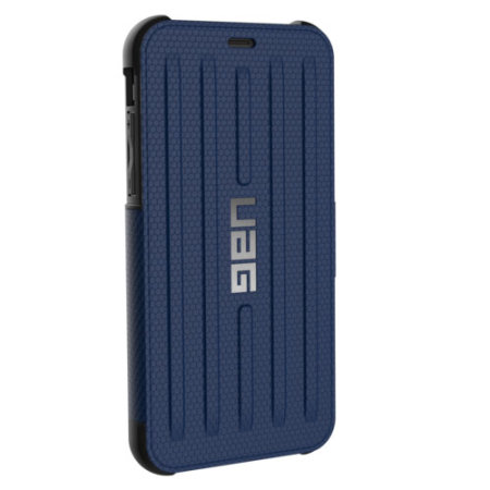 uag metropolis rugged iphone xs wallet case - cobalt