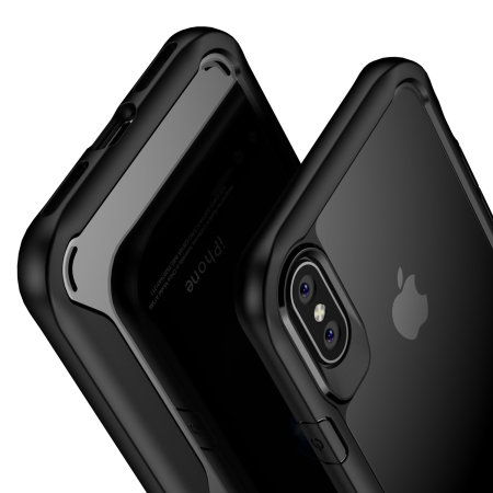 olixar novashield iphone x bumper case - black