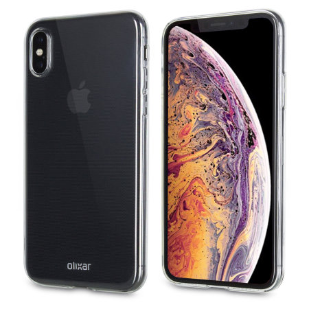 olixar ultra-thin iphone xs case - 100% clear