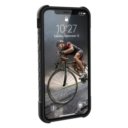 uag monarch premium iphone xs protective case - carbon fibre