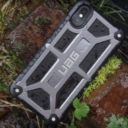 uag monarch premium iphone xs protective case - graphite