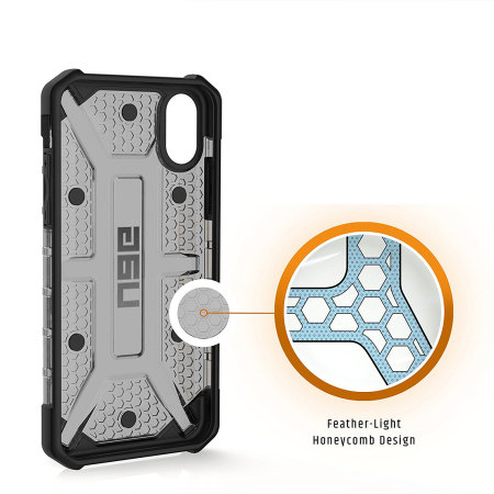 Coque iPhone XS UAG Plasma – Coque protectrice – Cendre