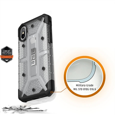 uag plasma iphone xs protective case - ice