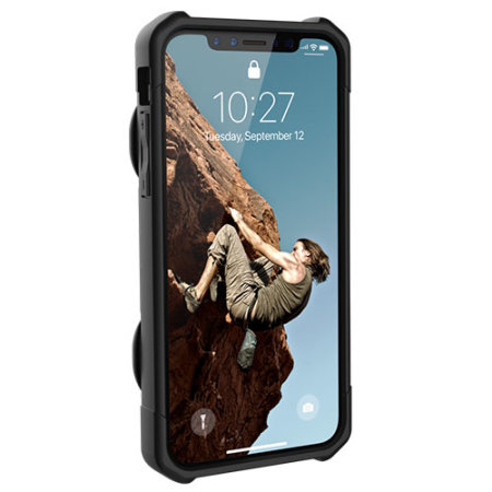 uag trooper iphone xs protective wallet case - black