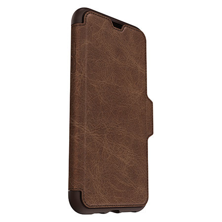 OtterBox Strada Folio iPhone XS Max Leather Wallet Case - Espresso