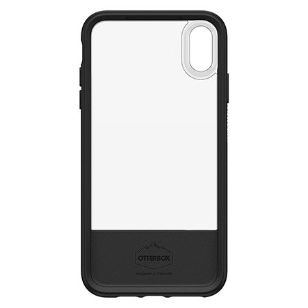 otterbox statement series iphone xs max case - black / clear