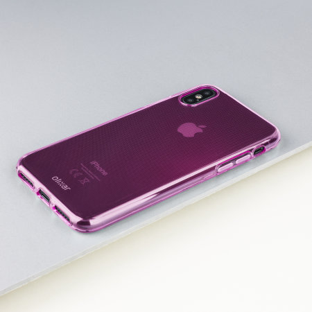 Olixar FlexiShield iPhone XS Gel Case - Pink