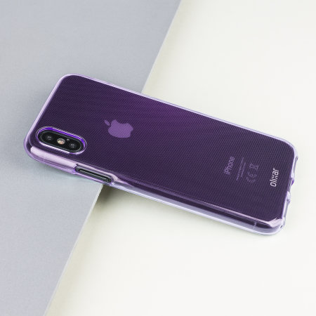 olixar flexishield iphone xs gel case - purple