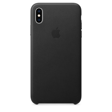 Offizielle Apple iPhone XS Max Lederhülle - Schwarz