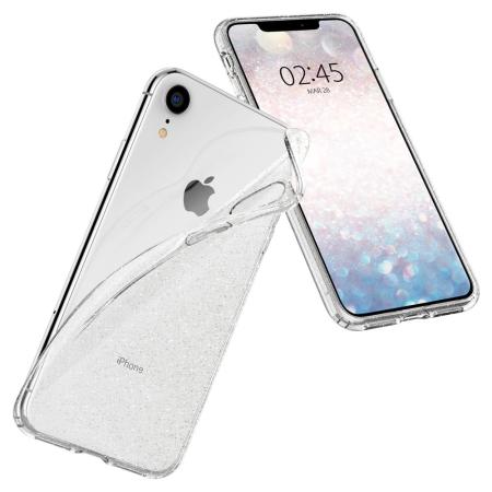 Spigen Flüssigkristallglitzer iPhone XR Shell Case - Crystal Quartz
