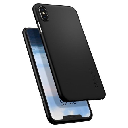 Spigen Thin Fit iPhone XS Max Case - Zwart