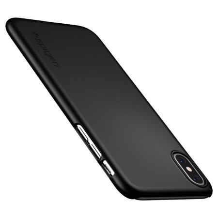 Spigen Thin Fit iPhone XS Shell Case - Matte Black