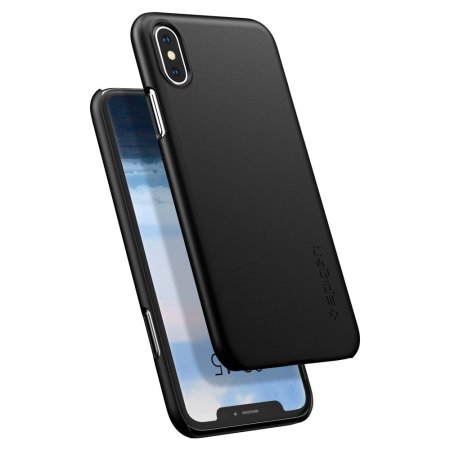 Spigen Thin Fit iPhone XS Shell Skal - Svart