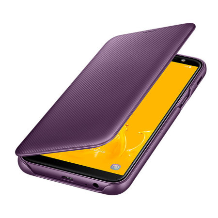Official Samsung Galaxy J6 2018 Wallet Cover Case - Purple