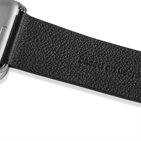 Baseus Apple Watch Premium Genuine Leather Strap - 44mm - Black