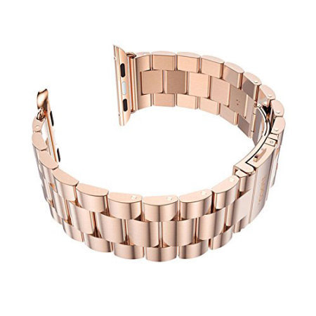 Hoco Apple Watch 4 Stainless Steel Strap - 44mm - Rose Gold