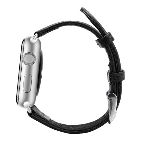 Jison 40mm Genuine Leather Apple Watch 4 band - Black