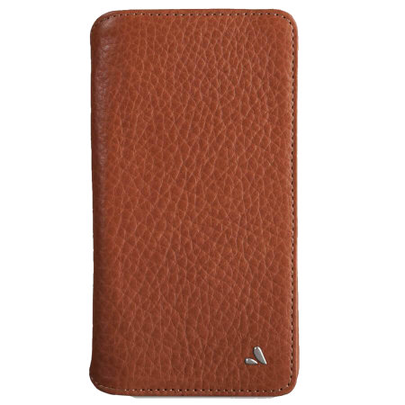 Vaja Wallet Agenda iPhone XS Max Premium Leather Case - Tan