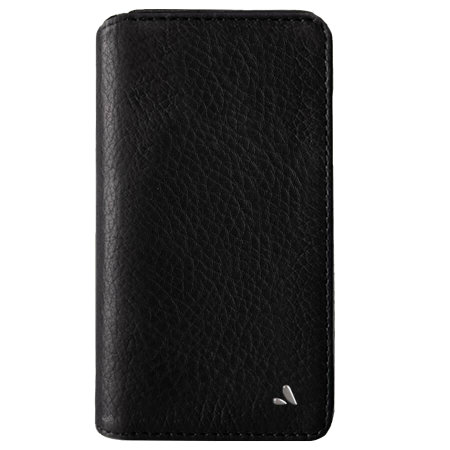vaja wallet agenda iphone xs max premium leather case - black
