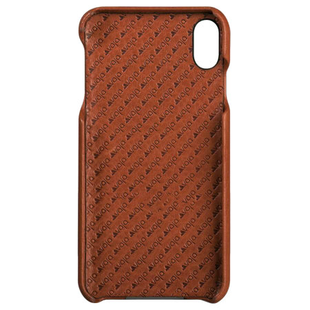 Vaja Grip iPhone XS Max Premium Leather Case - Tan