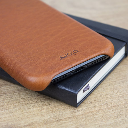Vaja Grip Slim iPhone XS Premium Leather Case - Tan