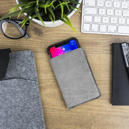 Vaja Grip iPhone XS Premium Leather Case - Black