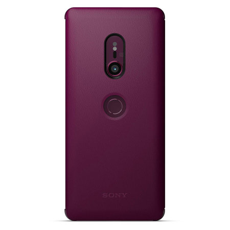 Official Sony Xperia XZ3 SCSH70 Style Cover Stand Case - Bordeaux Red