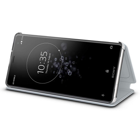 Offizielle Sony Xperia XZ3 SCTH70 Style Cover Touch Hülle - Grau