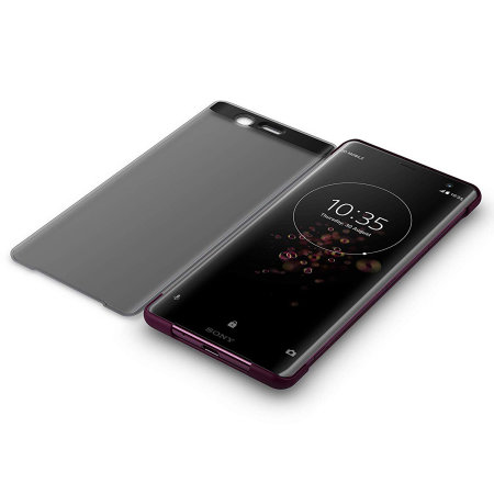 Offizielle Sony Xperia XZ3 SCTH70 Style Cover Touch Hülle -Bordeauxrot