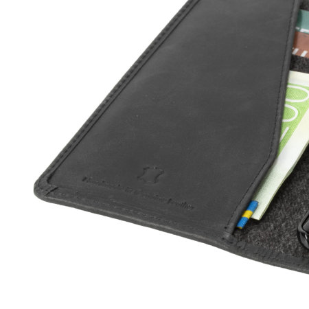 Housse Sony Xperia XZ3 Krusell Sunne Folio portefeuille en cuir – Noir