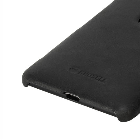 Krusell Sunne Sony Xperia XZ3 Premium Leather Slim Case - Black
