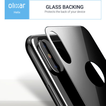 iPhone XS Hülle - Olixar Helix schlanker 360 Schutz - Space grau
