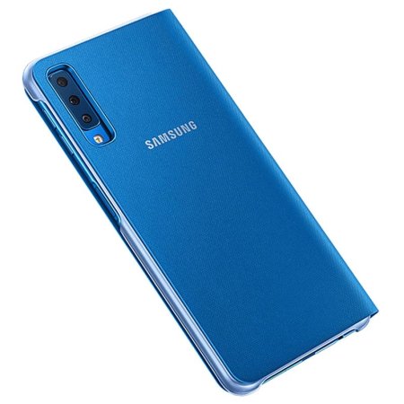 Official Samsung Galaxy A7 2018 Wallet Cover Case - Blauw