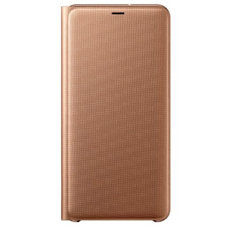 Wallet Cover officielle Samsung Galaxy A7 2018 – Or