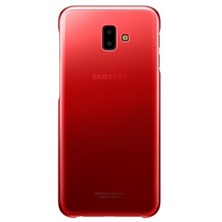 Officieel Samsung Galaxy J6 Plus Gradation Cover Case - Rood