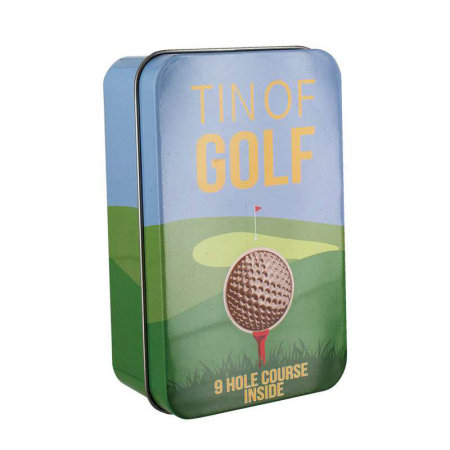 Mini Tin Of Golf Game - 9 Hole Course Inside