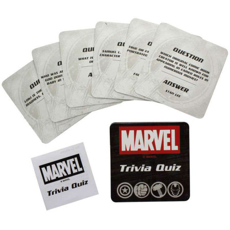 Marvel Trivia Quiz Cards 50 Questions Cards