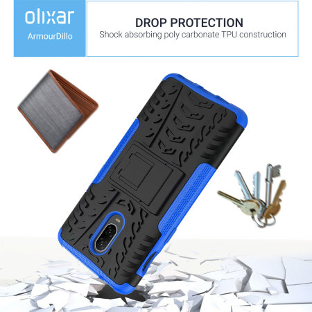 Olixar ArmourDillo OnePlus 6T Protective Case - Blue