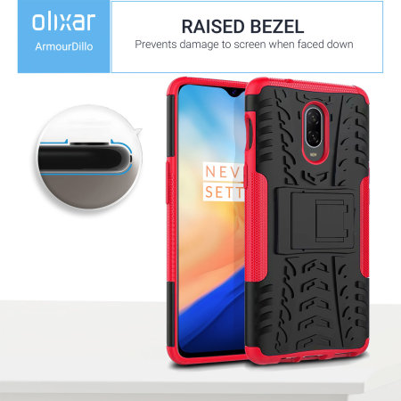 Funda OnePlus 6T Olixar ArmourDillo - Rojo