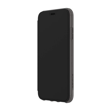 griffin survivor clear iphone xs max wallet case - black / clear